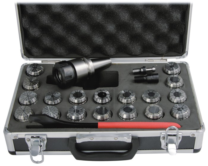 Цанговый патрон ISO 30 / ER32 с комплектом цанг 18 шт. 3-20 мм